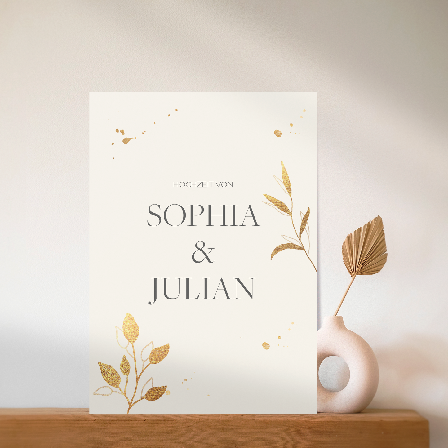 Willkommens-Plakate für Hochzeiten (individualisierbar)