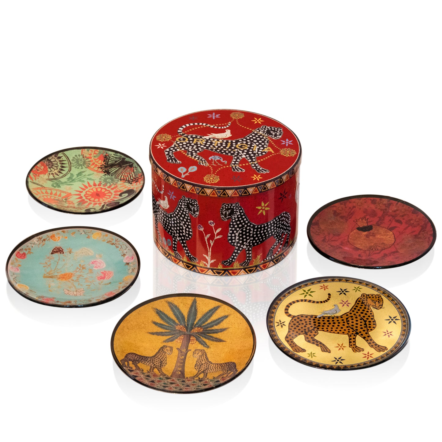 Tin 5 Glass Plates – Ortigia Sicilia