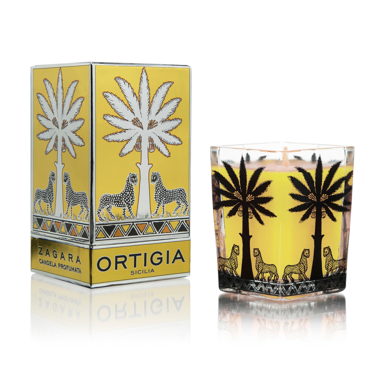 Zagara Large Square Candle – Ortigia Sicilia
