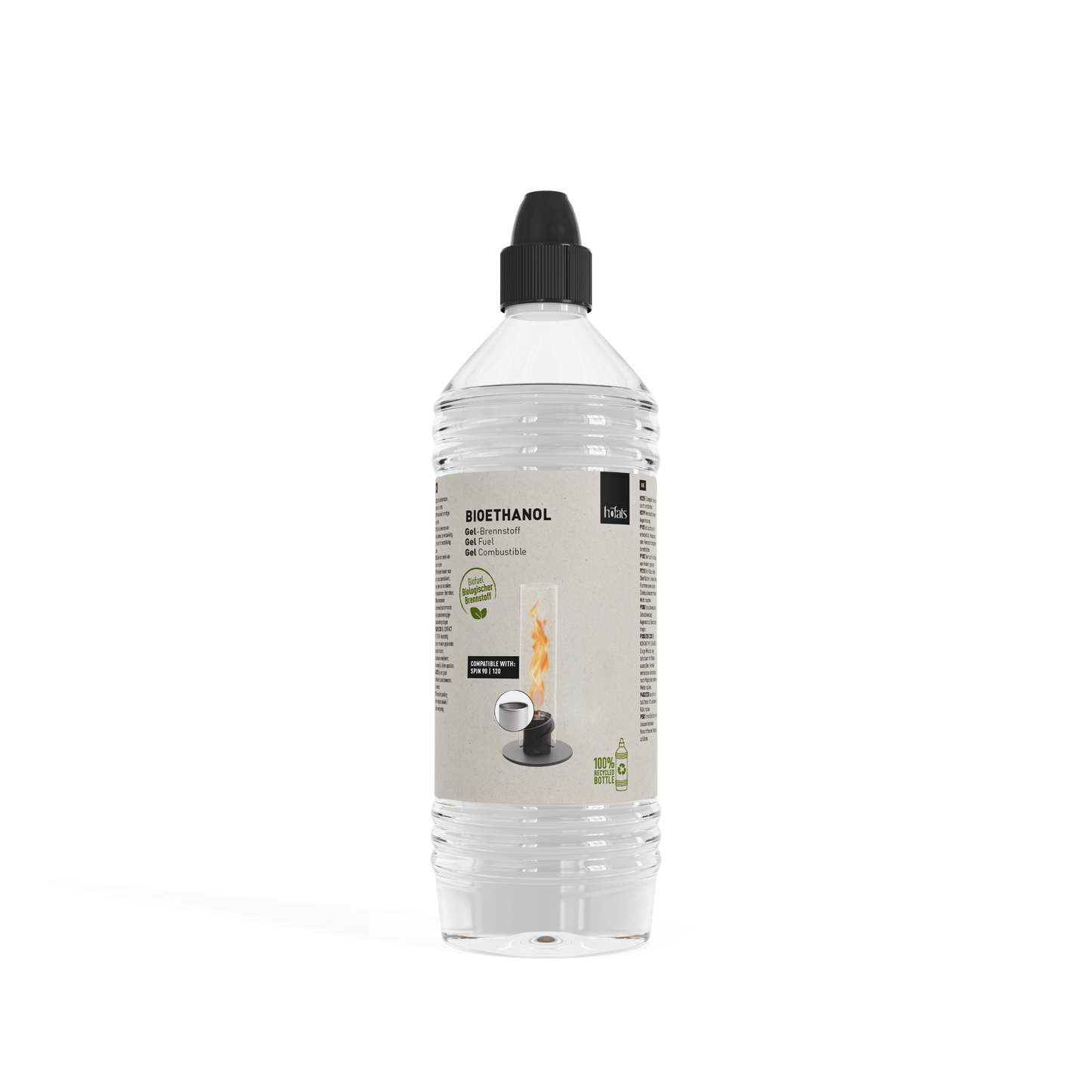 Bioethanol Gel-Brennstoff in Plastikflasche