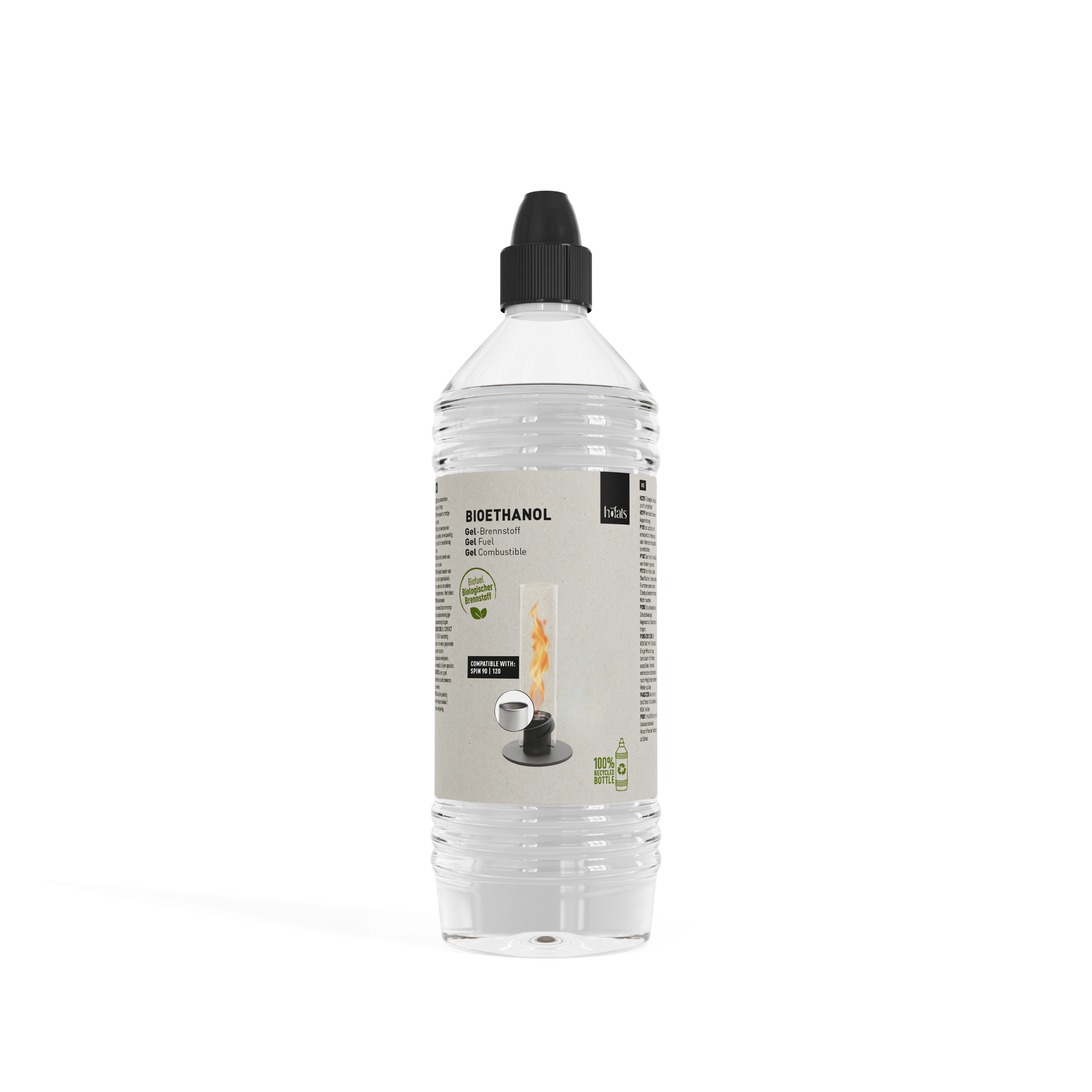 Bioethanol Gel-Brennstoff in Plastikflasche