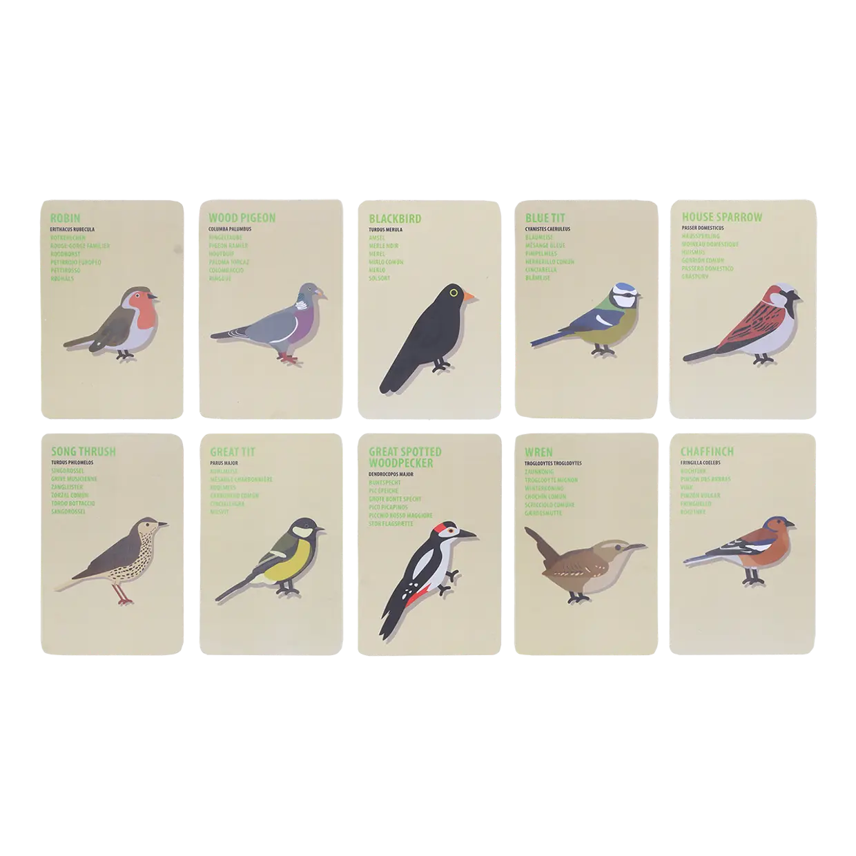 Vogelerklärkarten