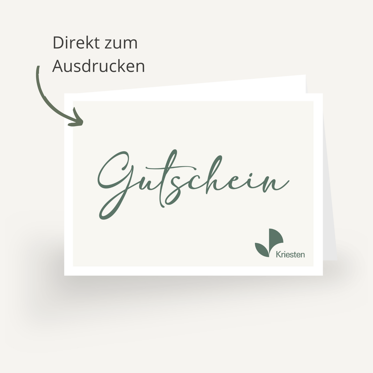 Geschenkgutschein zum Selbstdrucken "Gutschein!"